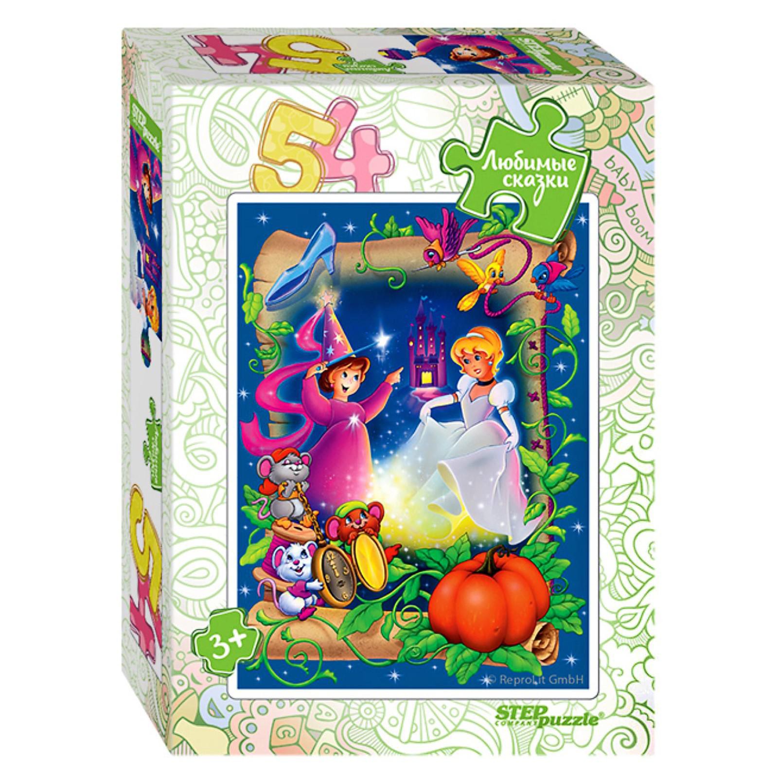 картинка Пазл Степ Пазл 3686868 Любимые сказки, в ассортименте, 54 элемента 