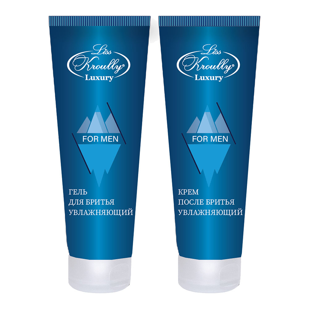 картинка Набор подарочный Liss Kroully MN-2404 (гель для бритья 75 мл + крем после бритья 75 мл) 