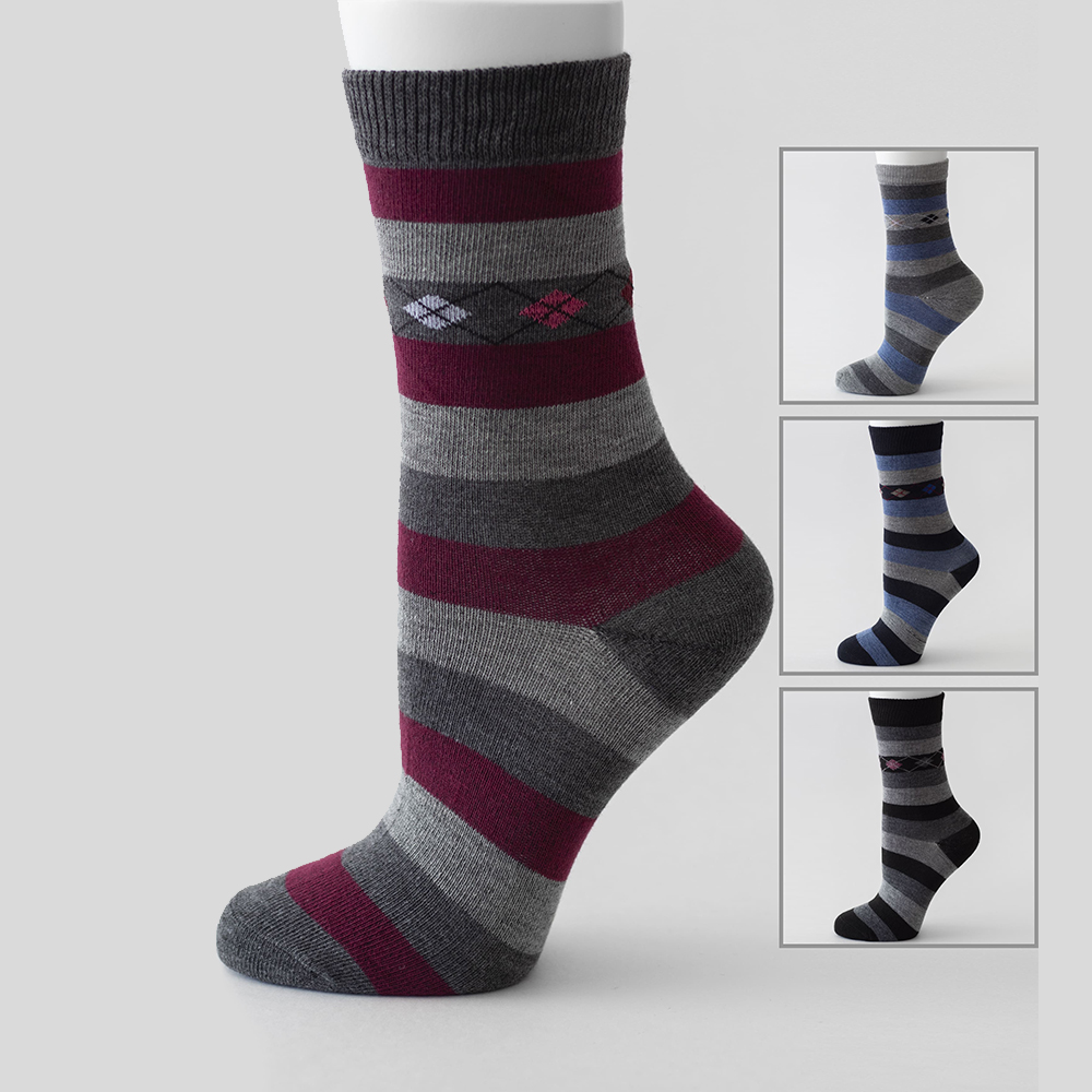 Носки женские Oemen VN274-1 хлопковые, в горошек, размер 23-25, черный