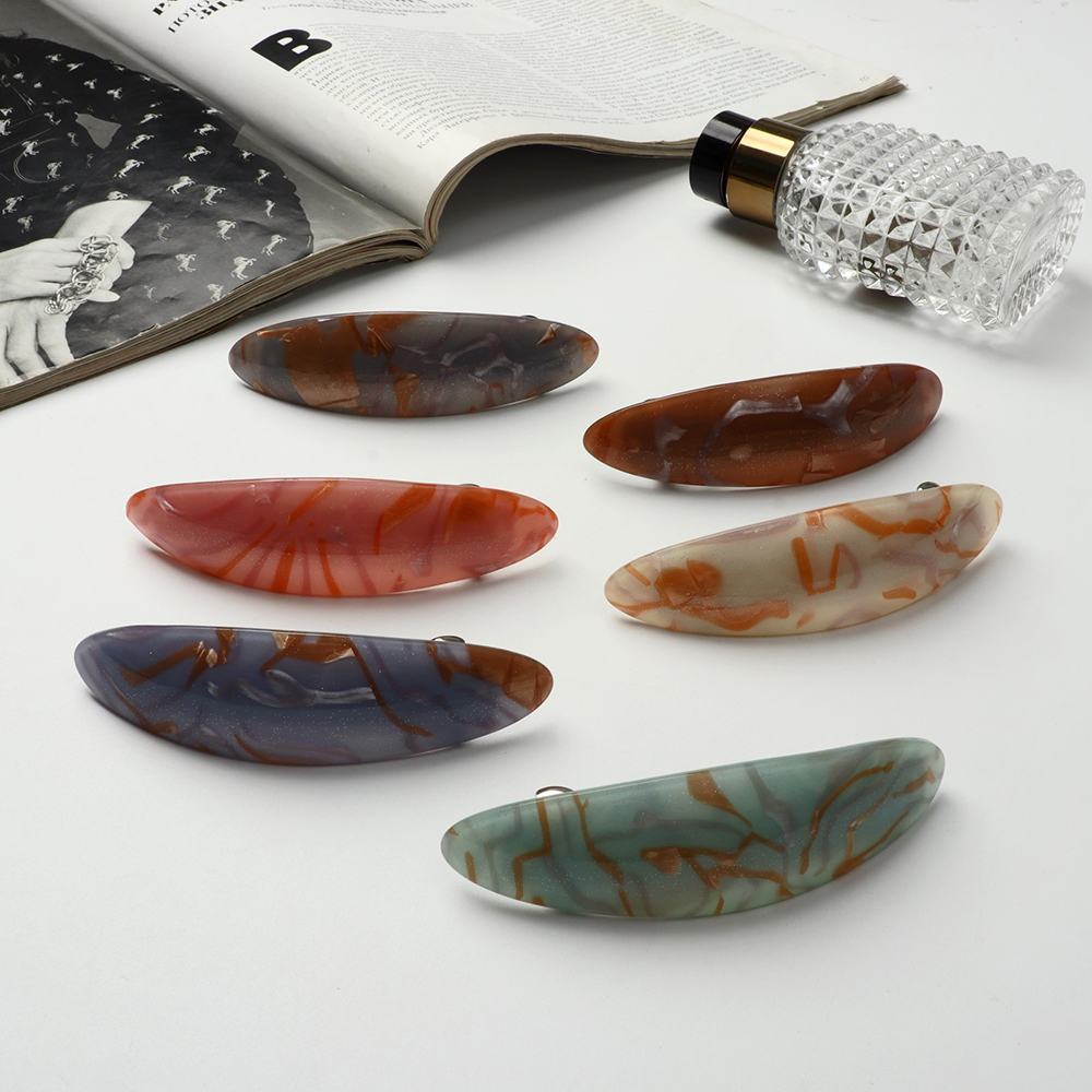 картинка Заколка-автомат для волос 10068499 Арнеб, 9 см, в ассортименте 