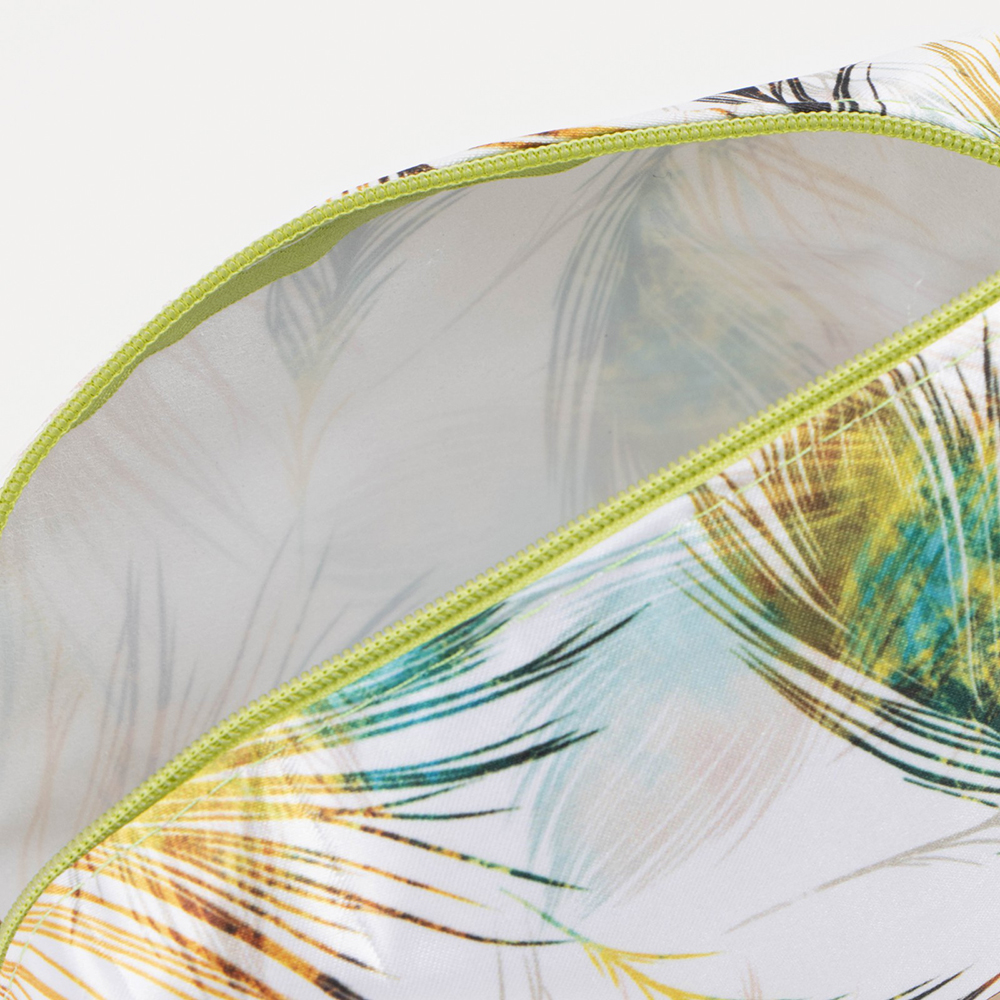 картинка Косметичка 7354111 на молнии 14,5 х 13 х 0,5 см, искусственная кожа, зеленый 