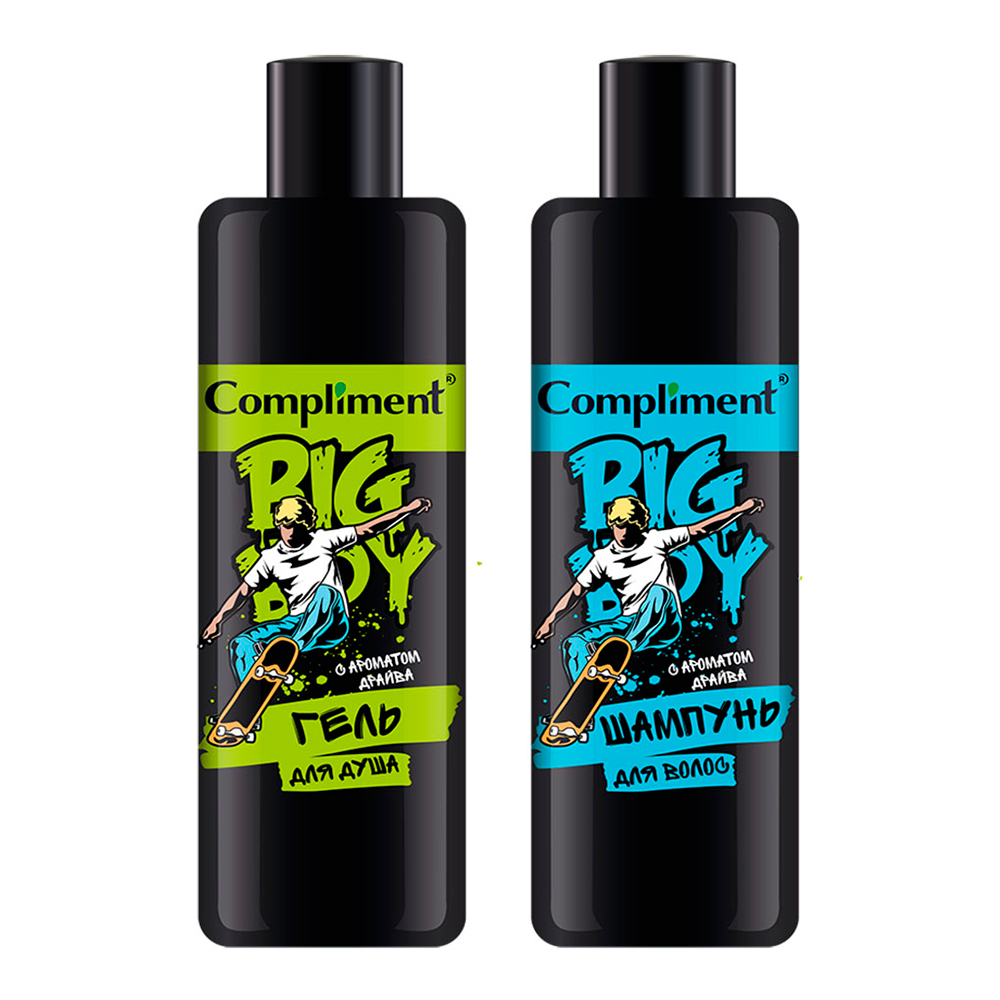картинка Набор подарочный Compliment Big Boy №1811 (шампунь 200 мл + гель для душа 200 мл+ браслет), для мальчиков 