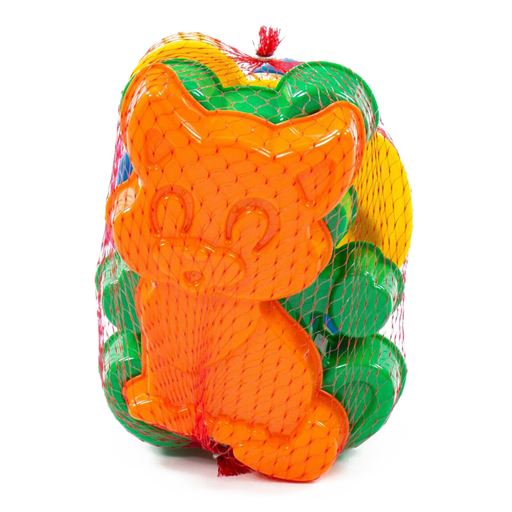 картинка Набор для песочницы 7179 Полесье формочки(белочка,песик,котенок,медведь), 166*125*100 мм, пластик 