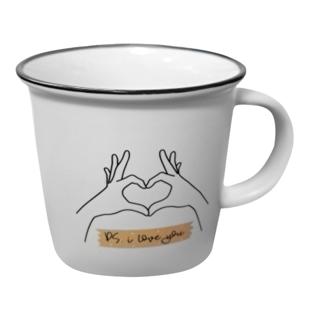 Кружка фарфоровая Эмоции, 360 мл