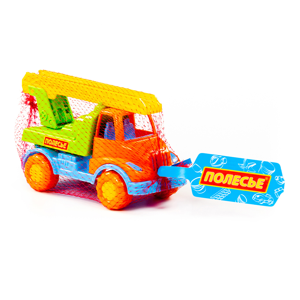 картинка Машина 52018 Полесье пожарная, Кнопик 3+, 18,4x8,3x10,5 см, пластмасса 