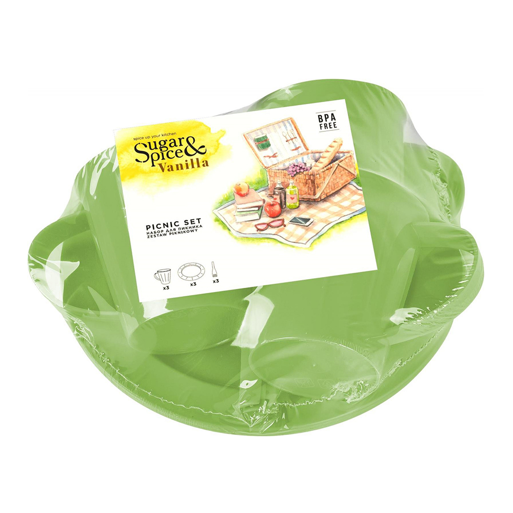 картинка Набор для пикника Sugar&Spice SE181112050 на 3 персоны фисташка 