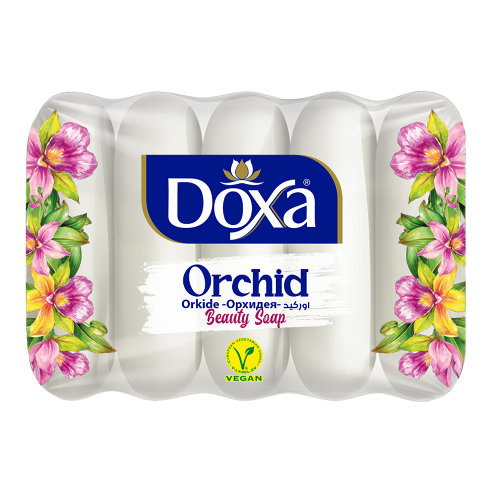 картинка Мыло туалетное DOXA ECOPACK Орхидея, 55 г, 5 шт 
