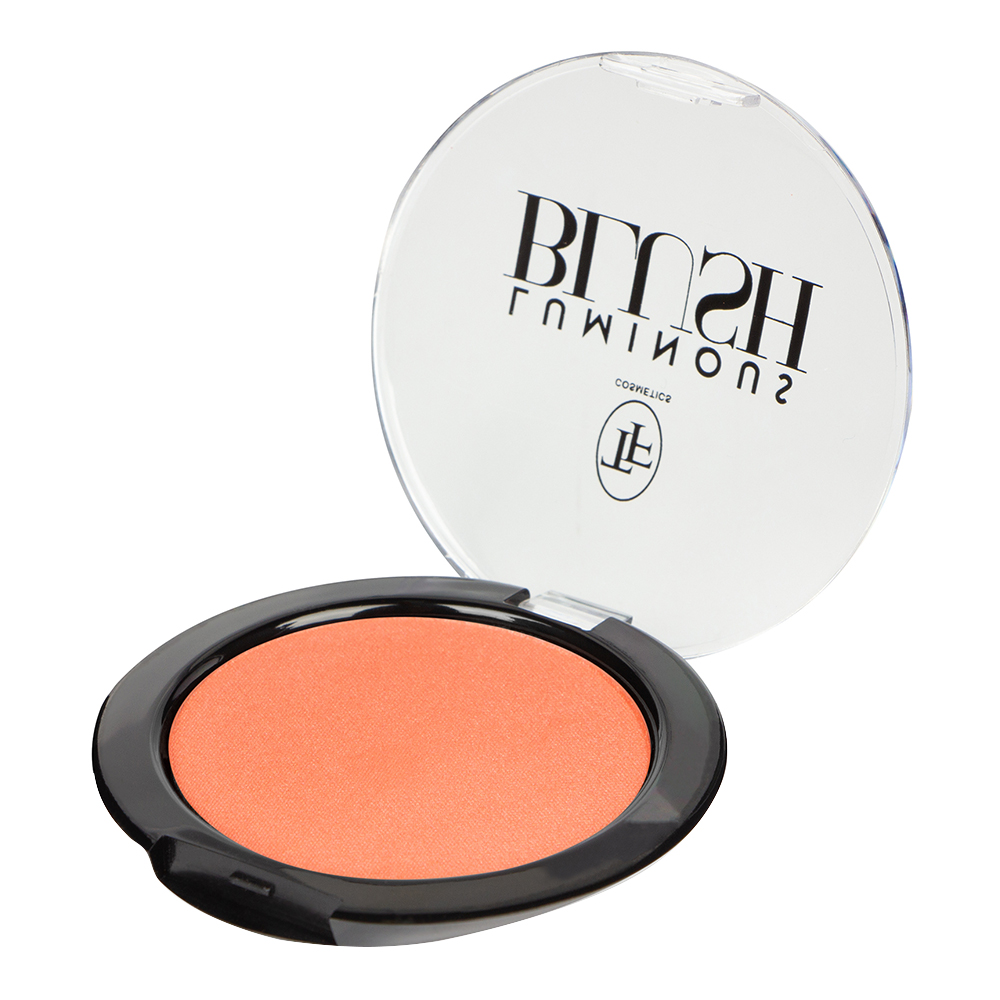 картинка Румяна Triumf Luminous Blush пудровые с шиммер эффектом, розовый янтарь, тон 605 