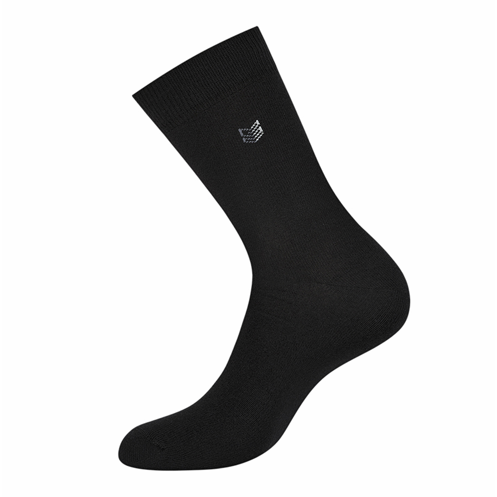 Носки мужские Omsa ECO 406 с рисунком на паголенке Зиг-заг, размер 39-41, Nero