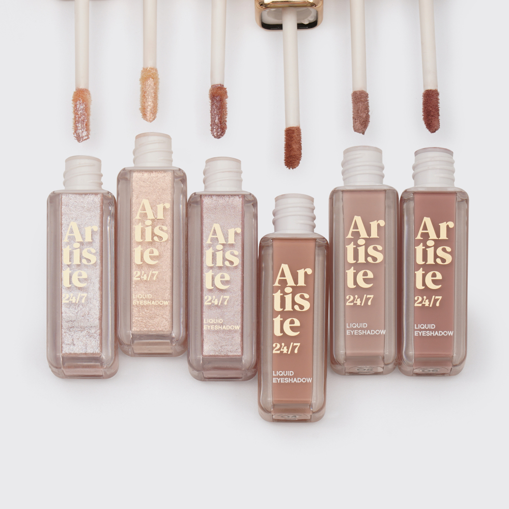 картинка Тени для век Vivienne Sabo Artiste жидкие, стойкие, матовые, коричневый, 04 