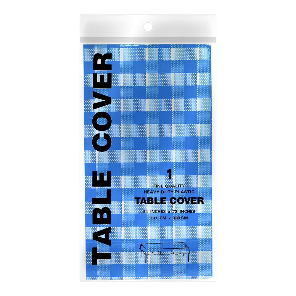 картинка Скатерть SKS-01 в клетку 137*183 см, полиэстер, в ассортименте 