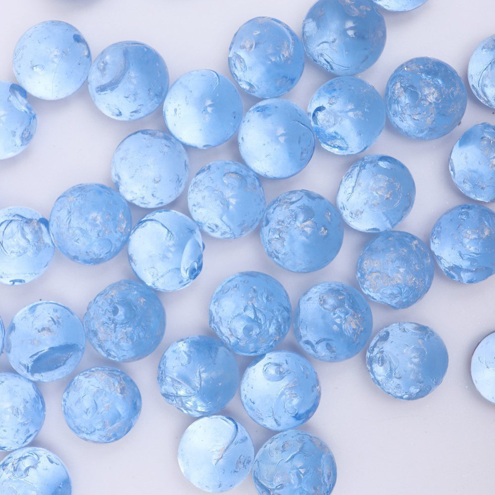 картинка Декор 9280275 Стеклянные шарики (эрклез), 20 мм голубые 500 г 