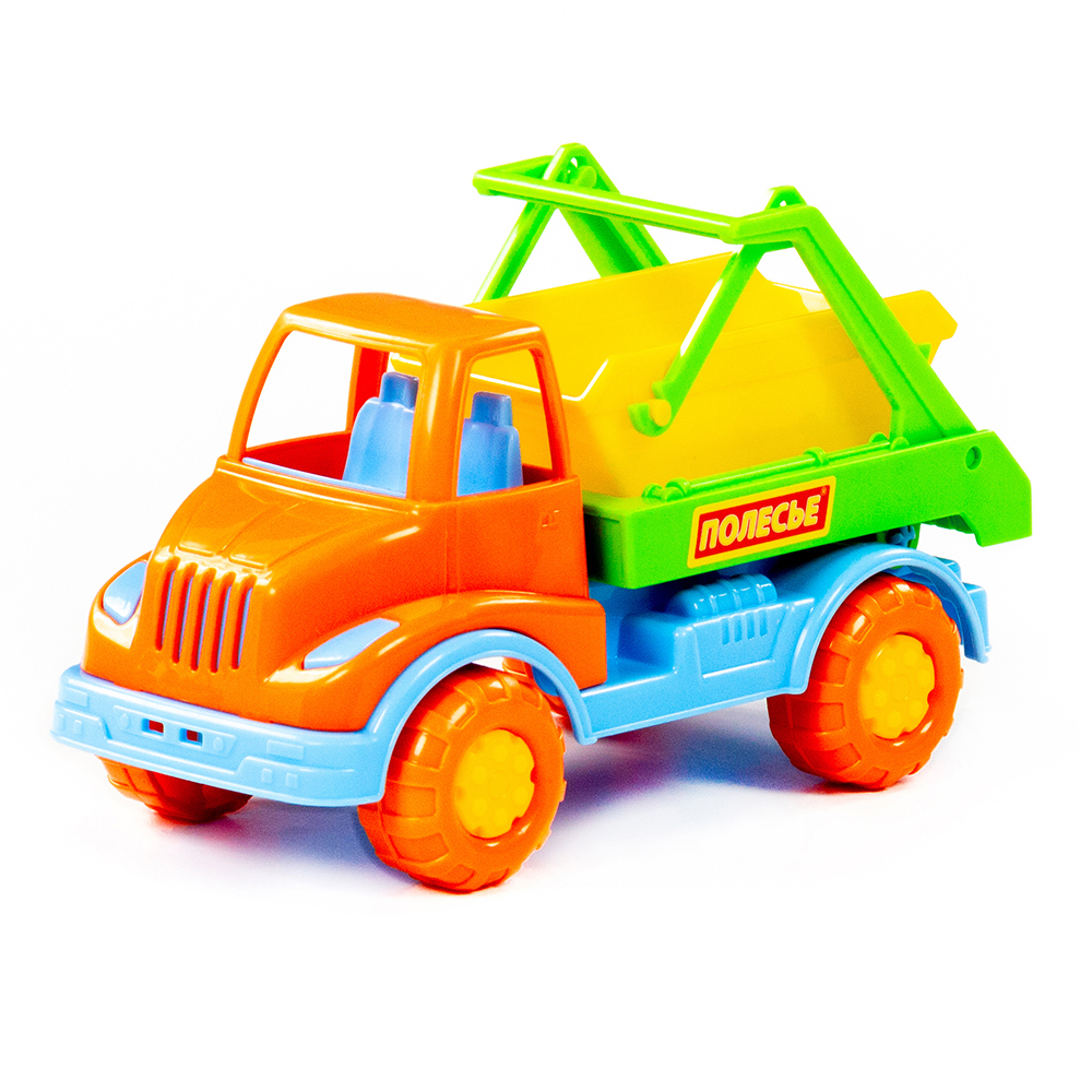 картинка Машина 52025 Полесье коммунальная спецмашина, Кнопик 3+, 17x8,3x10,3 см, пластмасса 