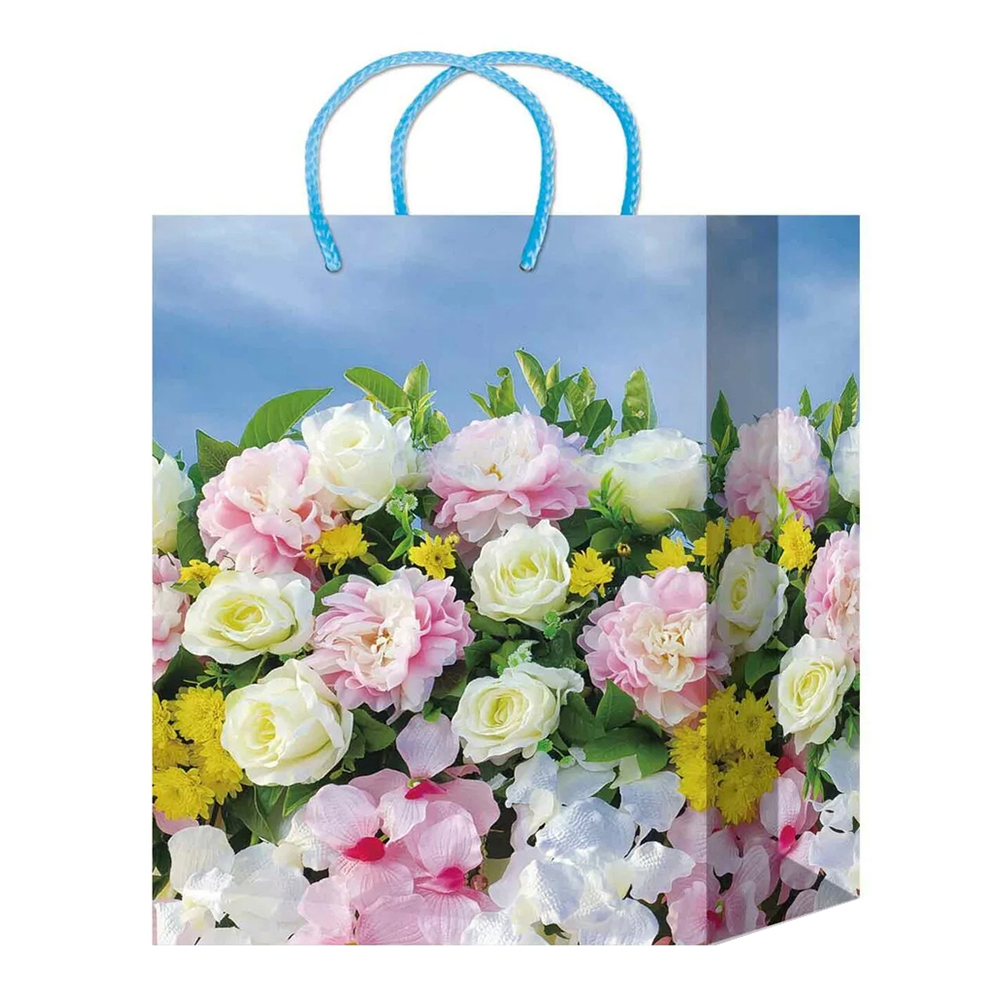 Пакет подарочный MS-621/622/623/624/625 Цветы 14*20*6,5 см, в ассортименте