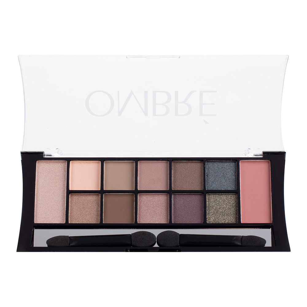 картинка Палетка Triumf Ombre тени для век 10 оттенков, хайлайтер, румяна, тон 204 