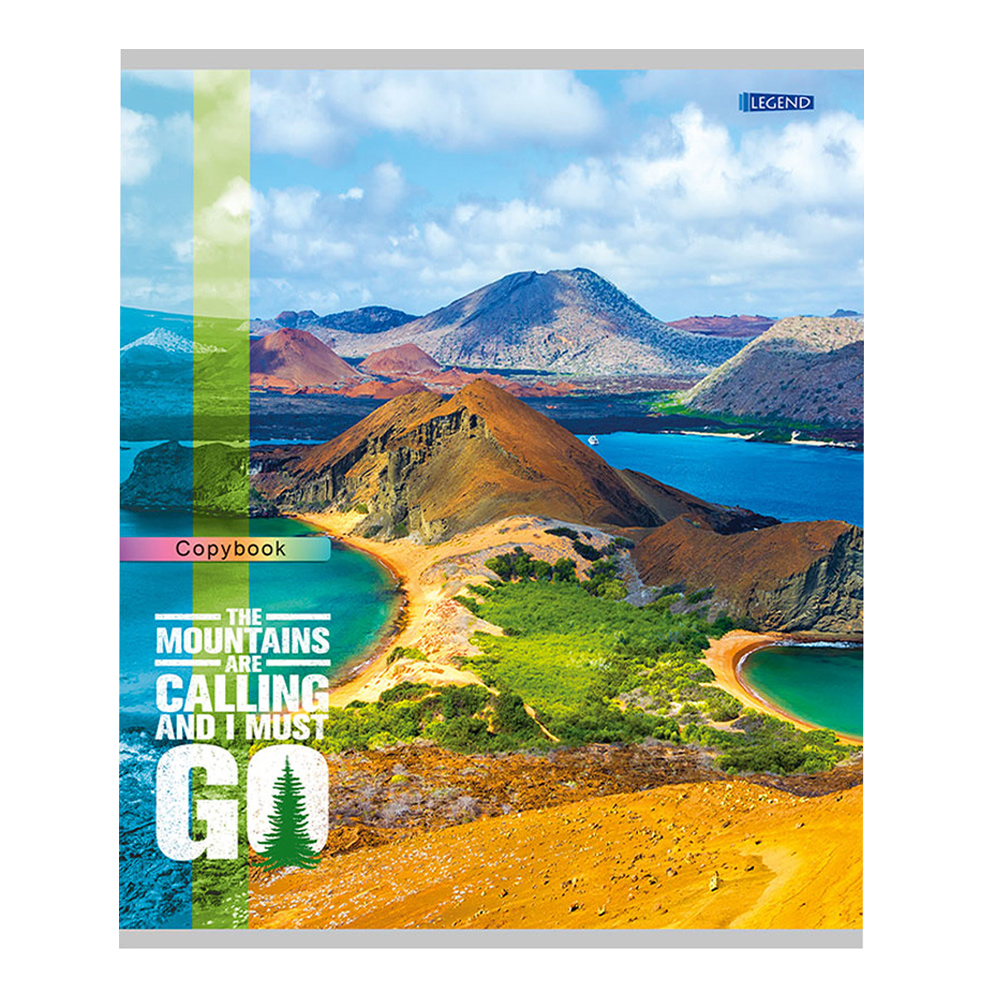 Тетрадь Legend 96-7584 96 листов, линия, Захватывающие виды, 4 дизайна