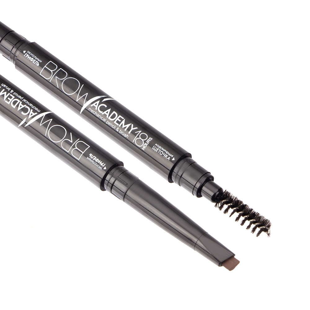 картинка Карандаш для бровей Triumf с щеточкой, темно - коричневый, тон 302 