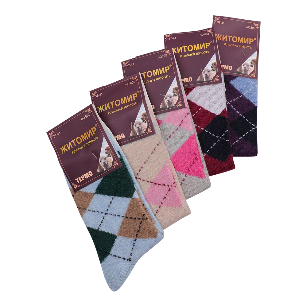 Носки женские Иваново 602-А Житомир, шерсть, размер 36-41, цвет в ассортименте