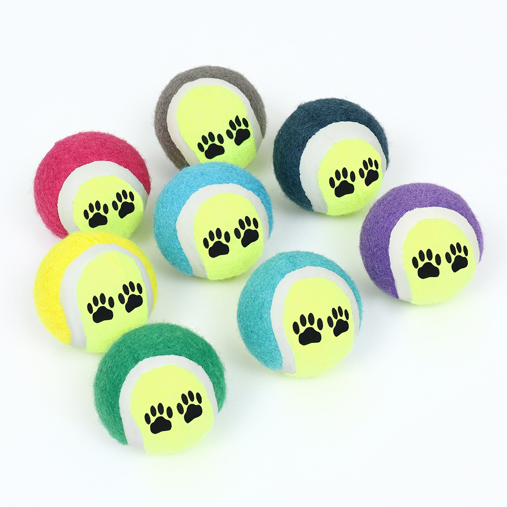 картинка Игрушка для животных Пижон 913251 Мячик войлочный Лапки, 6,5см, для собак 