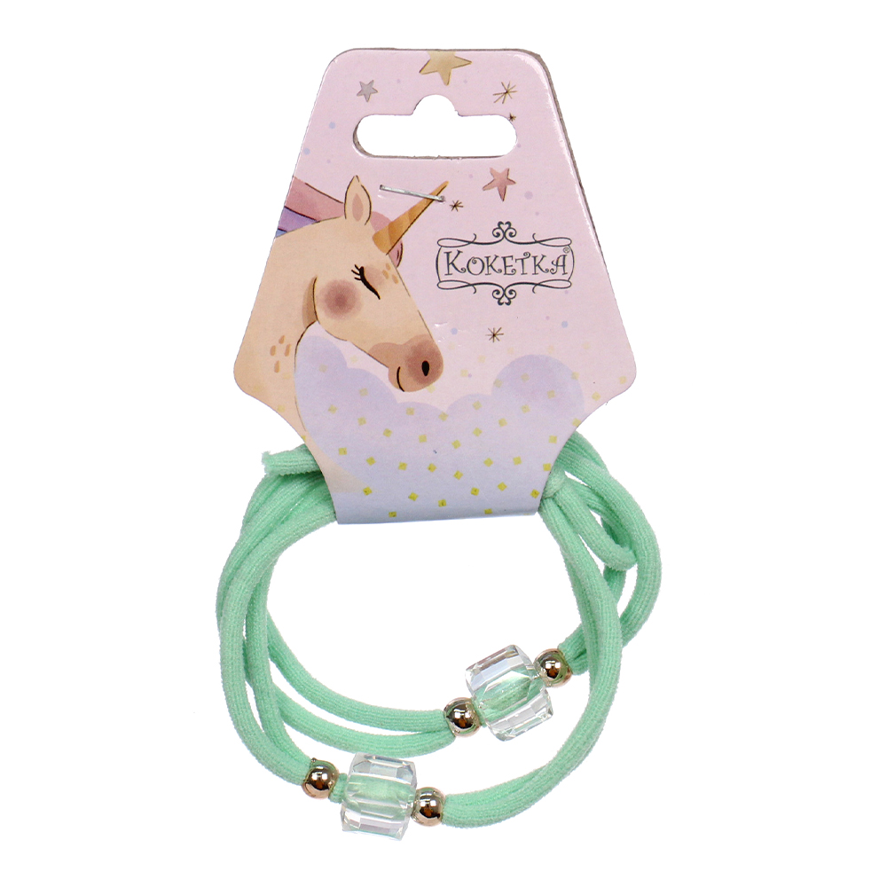 картинка Резинка для волос 428-846 Мару, бусинки d-5,5см, в ассортименте, 2 шт 