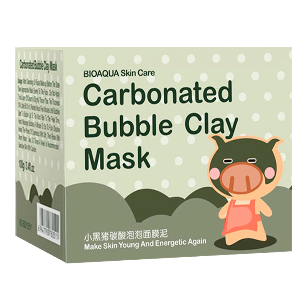 Маска для лица Bioaqua Carbonated Bubble Clay очищающая, пузырьковая, 100 мл