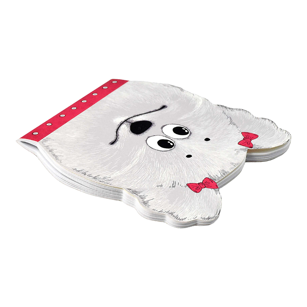 Блокнот Феникс 60055 Собачка, фигурная вырубка, белый офсет 120*117мм, 30 листов