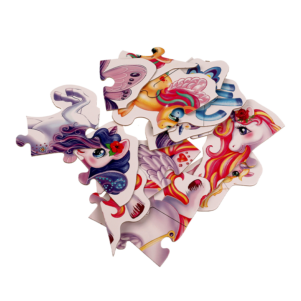 картинка Пазл 327336 Единороги, макси 150*180*40, 6 элементов 