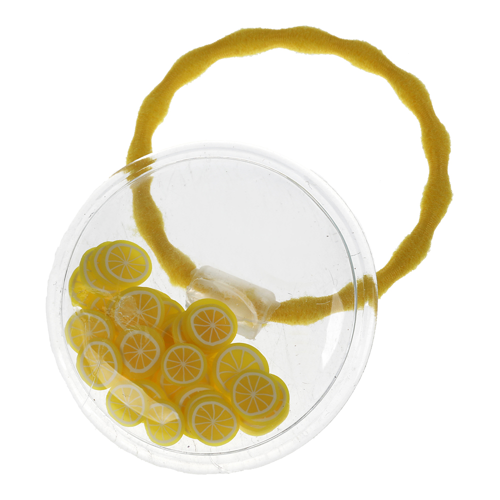 картинка Набор для волос Милая ледиTHINHAIRELASTIC-D2-EN3 Энчантималс резинки, лимон, 2 шт 