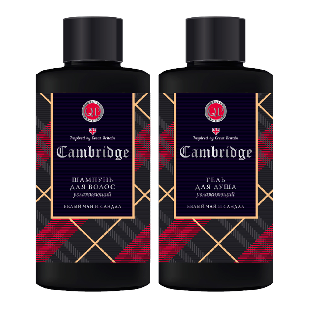 картинка Набор подарочный Compliment №1068 Cambridge (Шампунь 320 мл, гель для душа 320мл), мужской 
