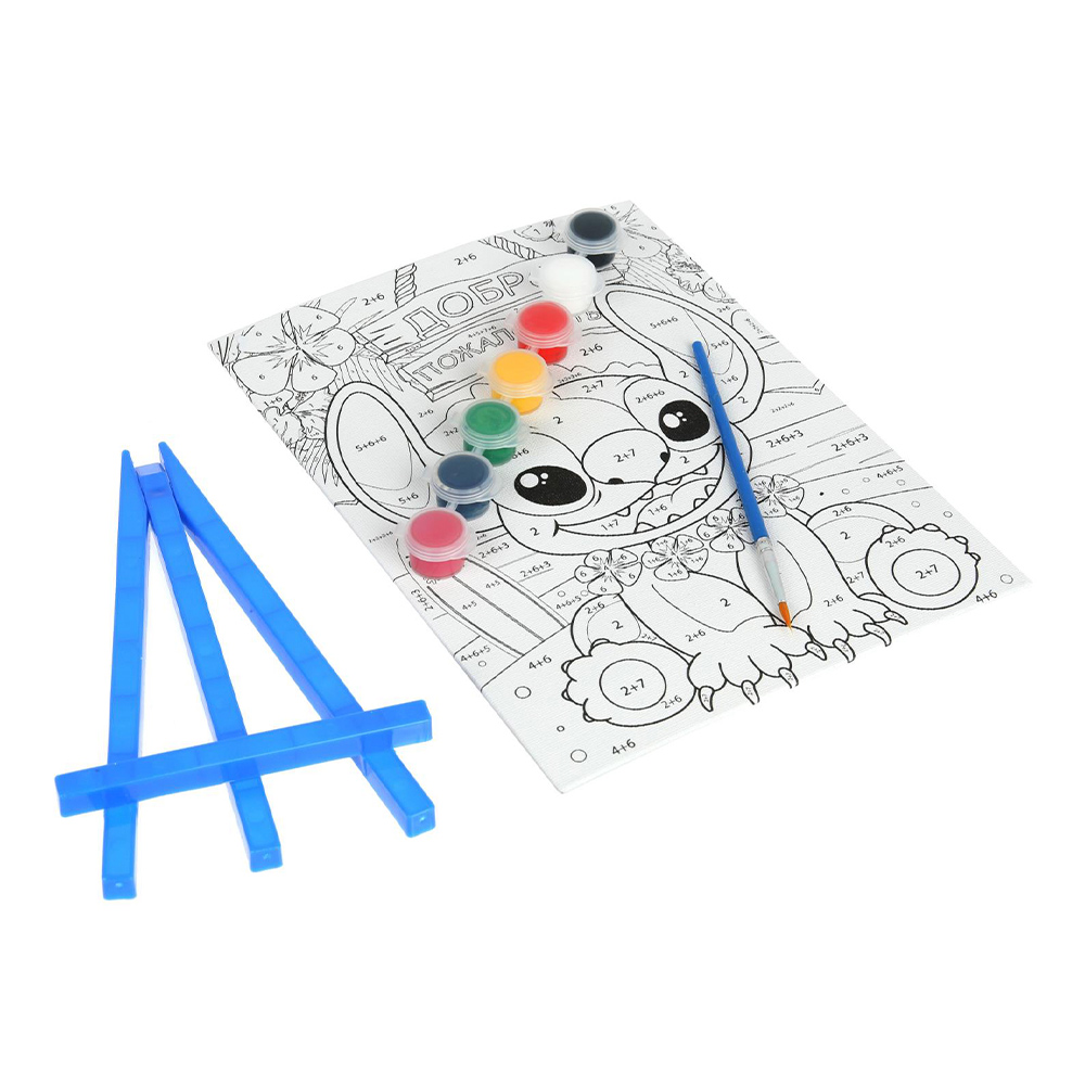 картинка Раскраска CANV17X23-LIST (50) MultiArt по номерам, островные зверюшки, 17*23 см 