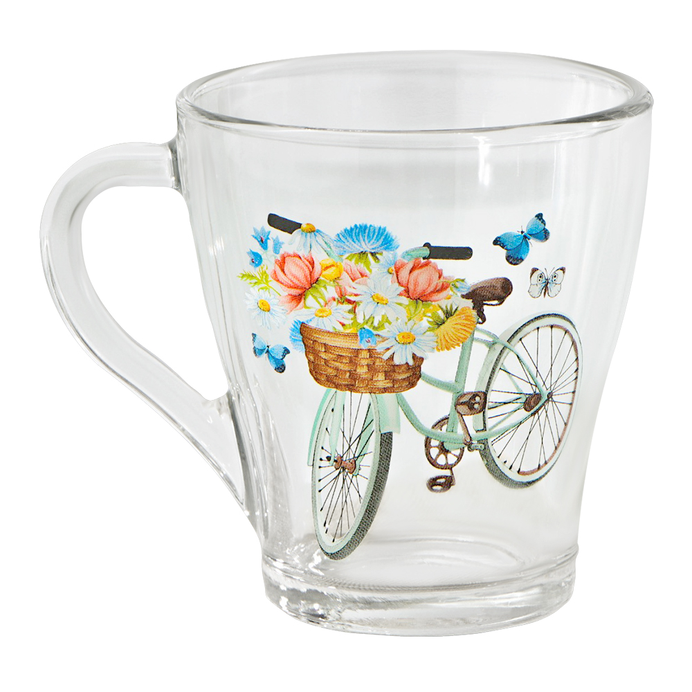 Кружка стеклянная 9750847 грация, Романтика, стекло, 250 мл