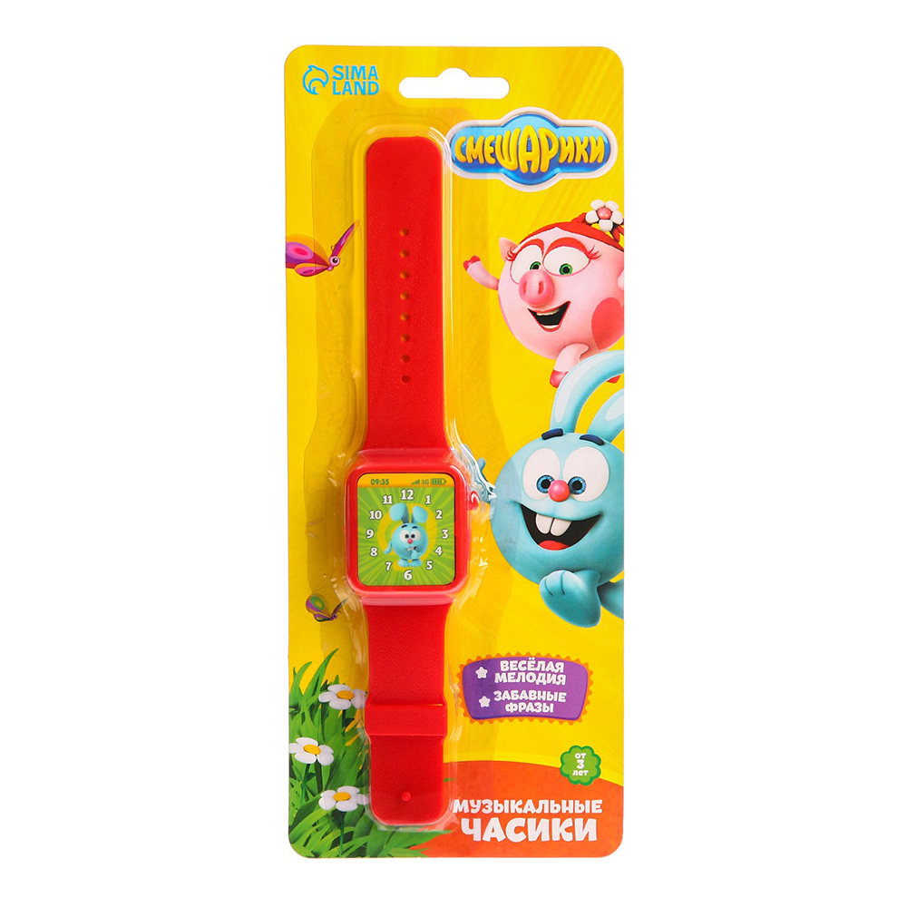 картинка Игра 3096055 Смешарики часы музыкальные: звук, работает от батареек 