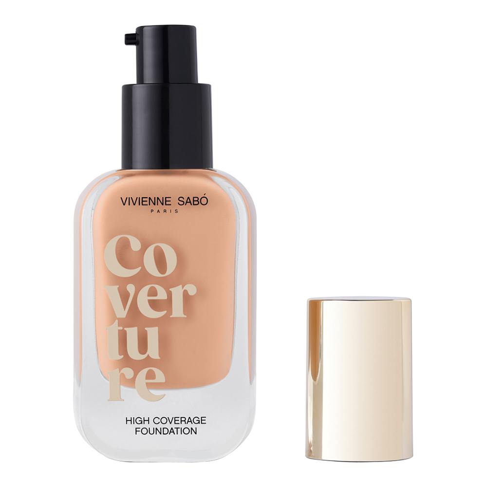 картинка Крем тональный Vivienne Sabo Coverture с плотным покрытием, светло-бежевый, тон 02, 30 мл 