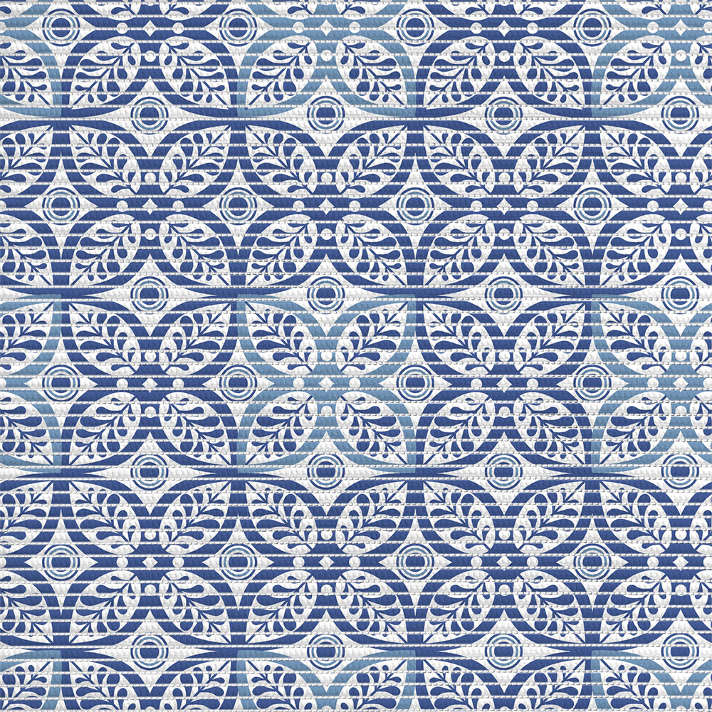 картинка Коврик вспененный для ванной комнаты 7089-205PT-blue 205PT Преображение 0,65х15 м, ПВХ, синий 