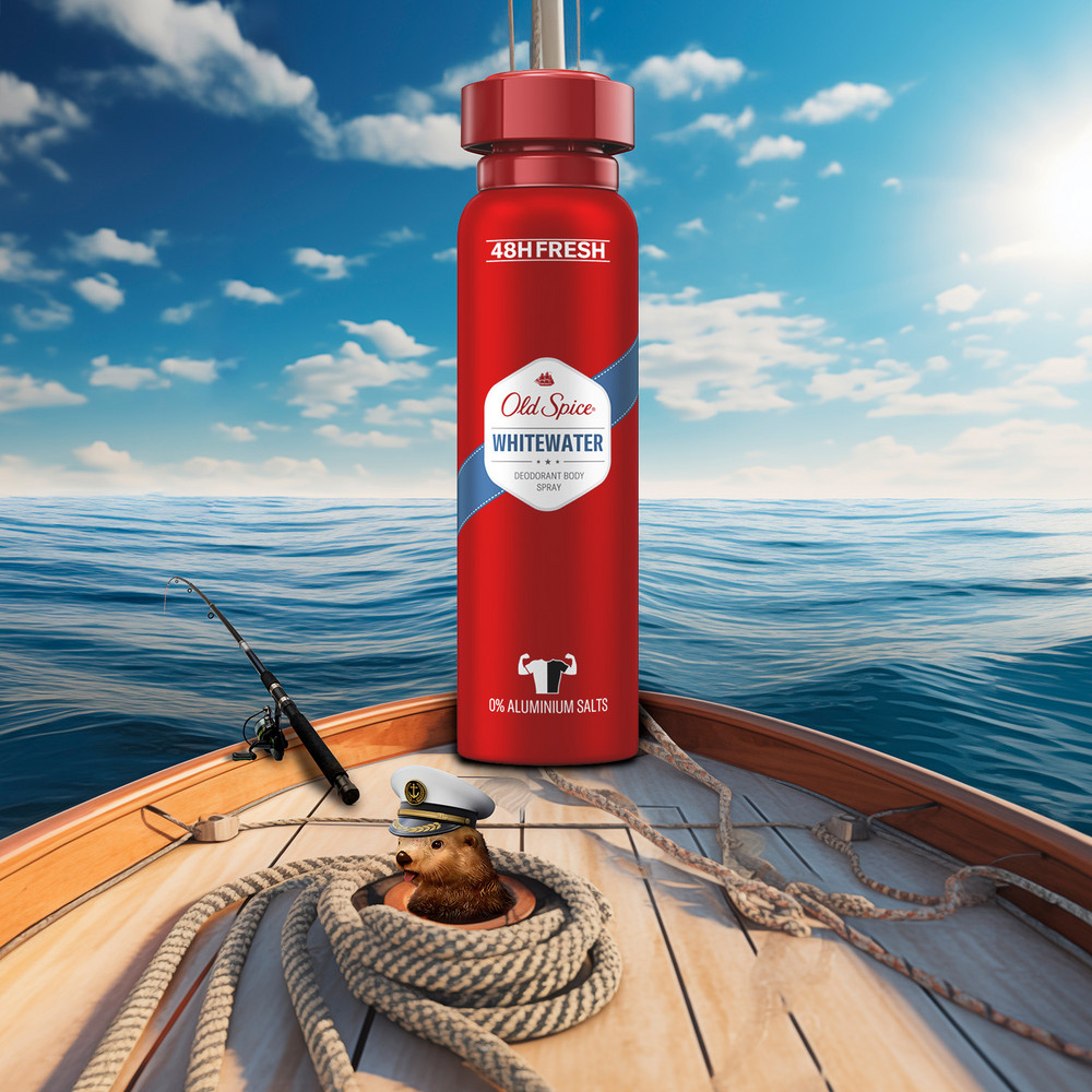 картинка Дезодорант мужской Old Spice Whitewater, спрей, 125 мл 