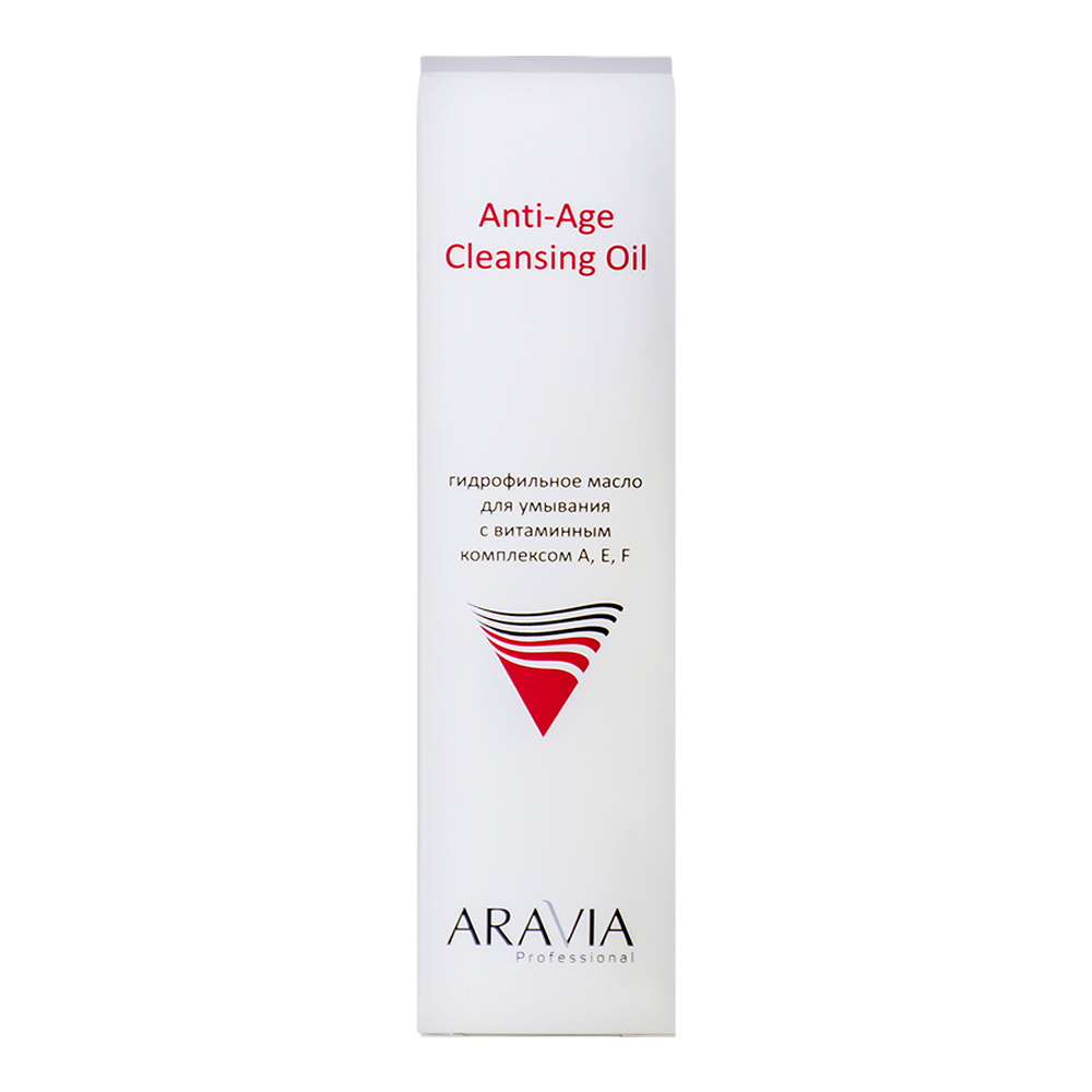Гидрофильное гель-масло для умывания ARAVIA Anti-Age Cleansing Oil с витаминным комплексом А,Е,F, 110 мл