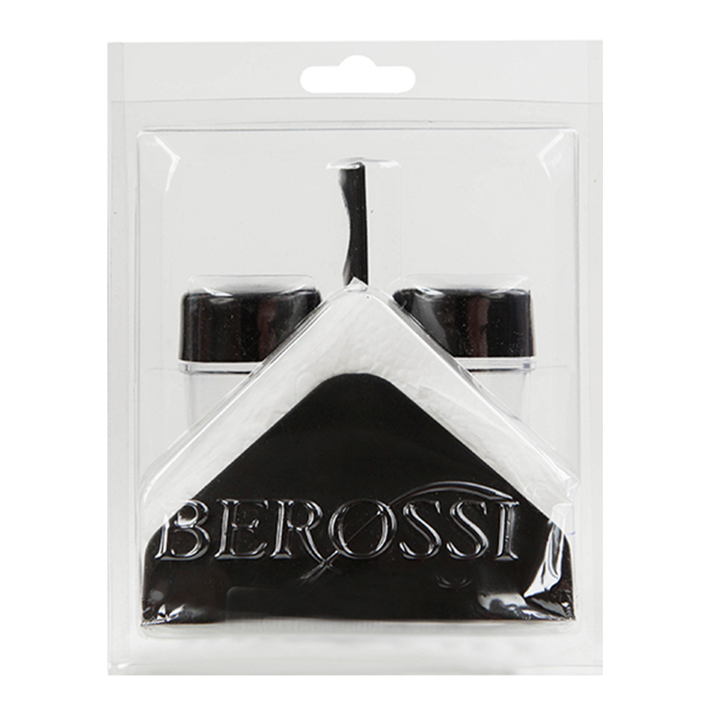 Набор для специй ИК 05505000 Рондо 3 предмета на подставке, 10,3*10,3*11,7 см, пластик, цвет черный