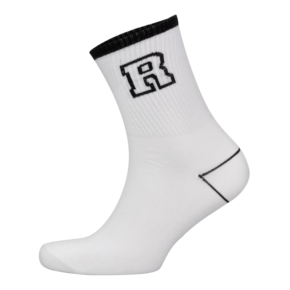 Носки унисекс Oemen PW748-1 с усиленной резинкой и принтом в паголенке, размер 23-25, черный