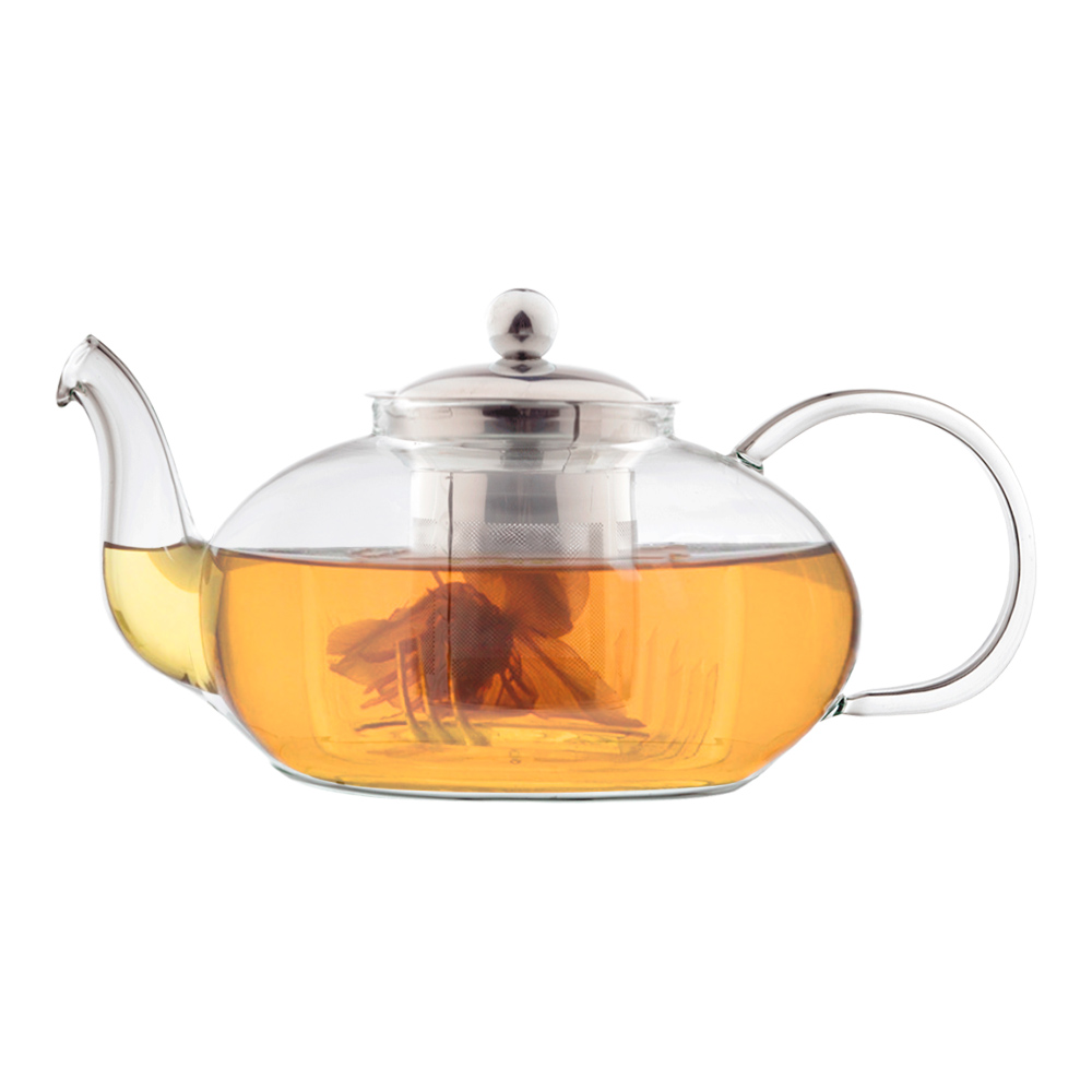 Чайник заварочный CHS-12 с ситечком, стекло, 800 мл