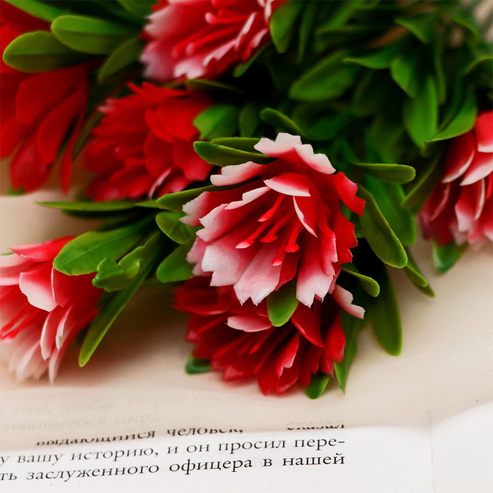 Цветы искусственные 3933323 букет Арктотис 8 бутонов, 25 см