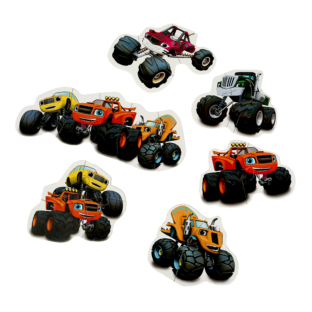 картинка Пазл 3868 Супертраки, макси 150*180*40, 6 элементов 