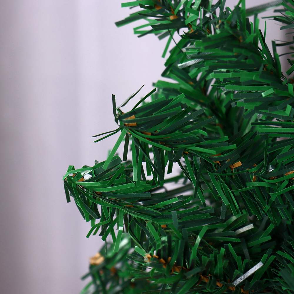 Ель искусственная настольная 701414 Простая,35 веток,d нижнего яруса 20см,d иголок 5см, ПВХ, пластик, 30 см