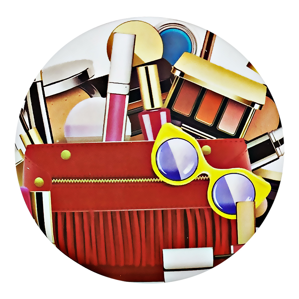 картинка Зеркало 3797 карманное,круглое, make up, 7 см 