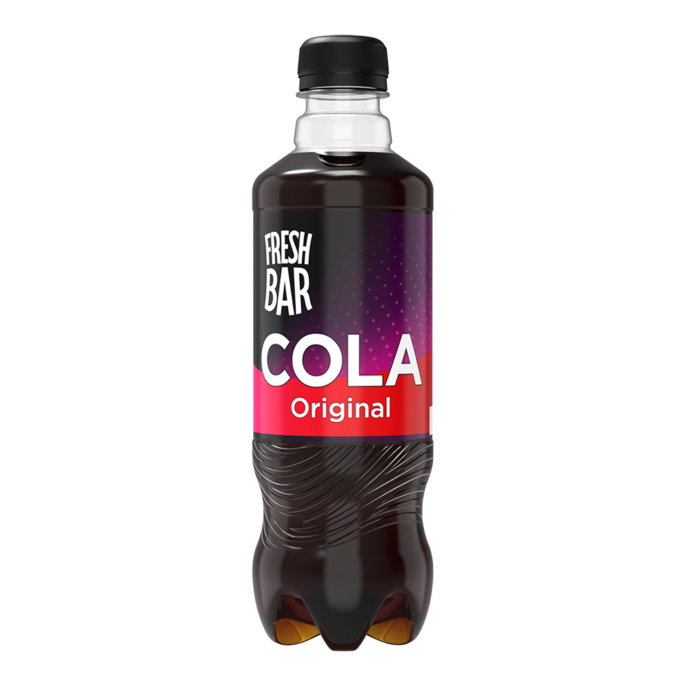 картинка Вода газированная Fresh Bar Cola Original, безалкогольный, сильногазированный, 0,48 л 