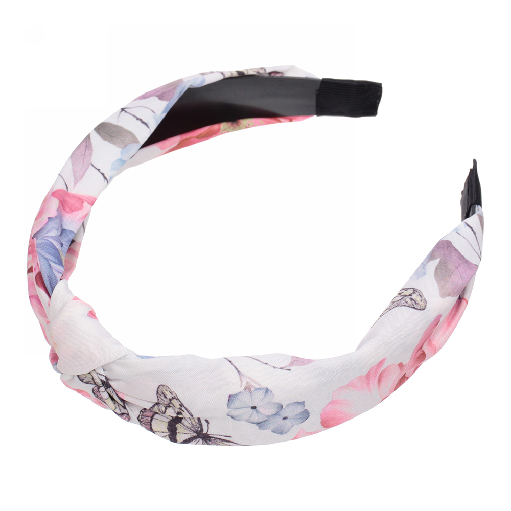 картинка Ободок для волос 333-377 Beauty Gallery - Flower 2,8 см, в ассортименте 
