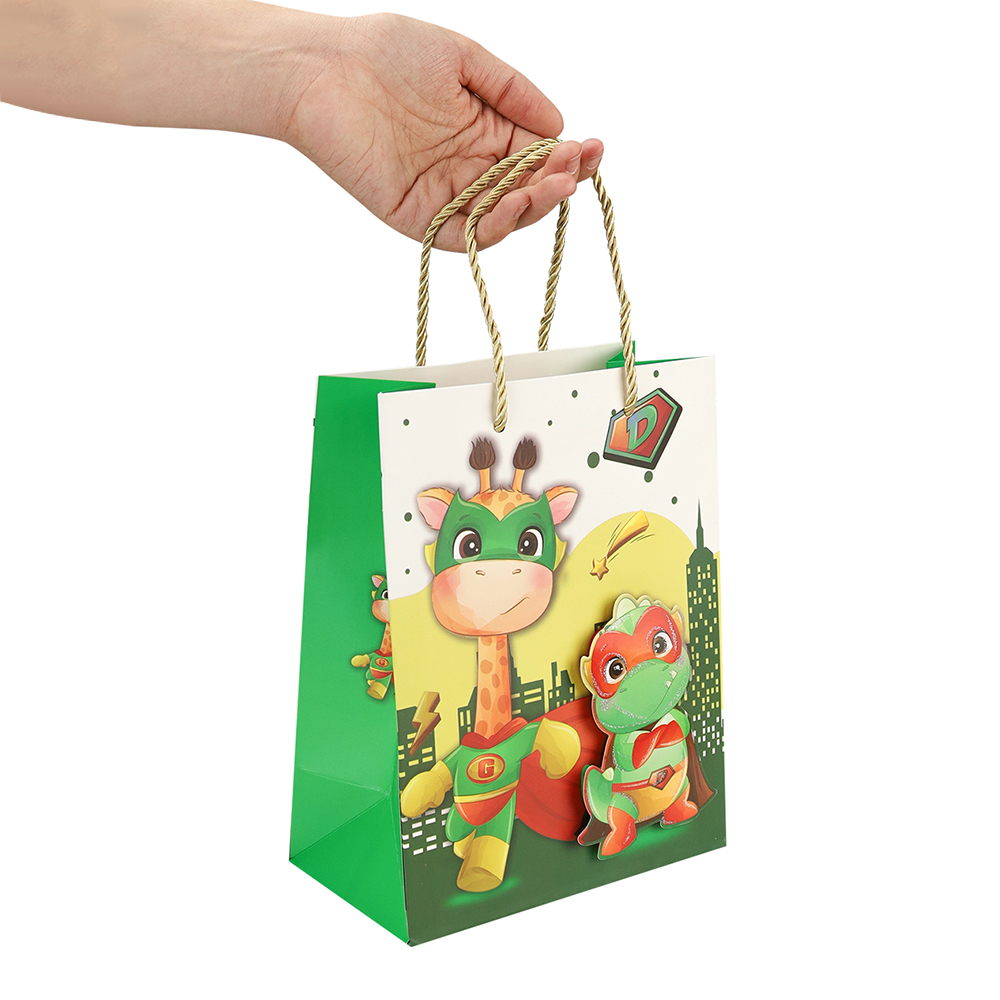 Пакет подарочный ПКП-9213 3D Супер друзья 18*23*10 см