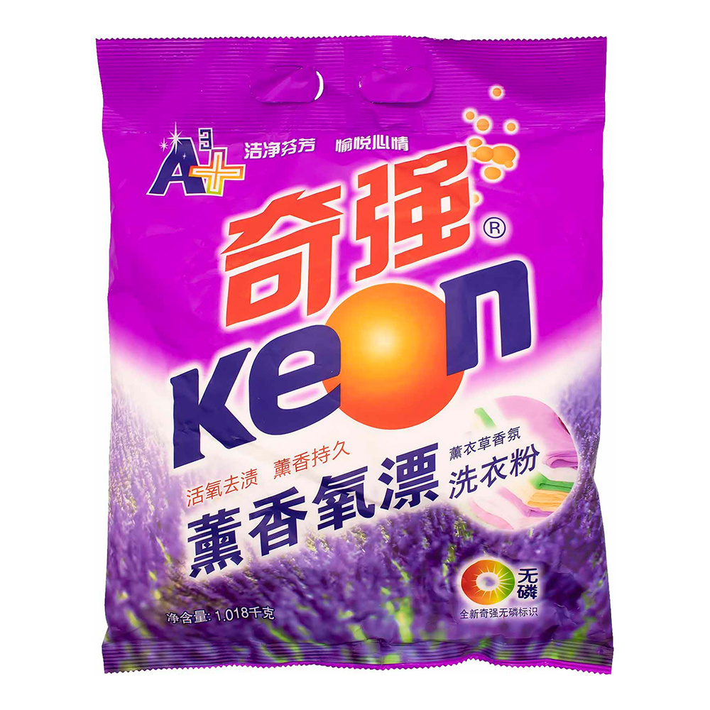 картинка Стиральный порошок KEON с кислородным отбеливателем, лаванда, 1018 г 