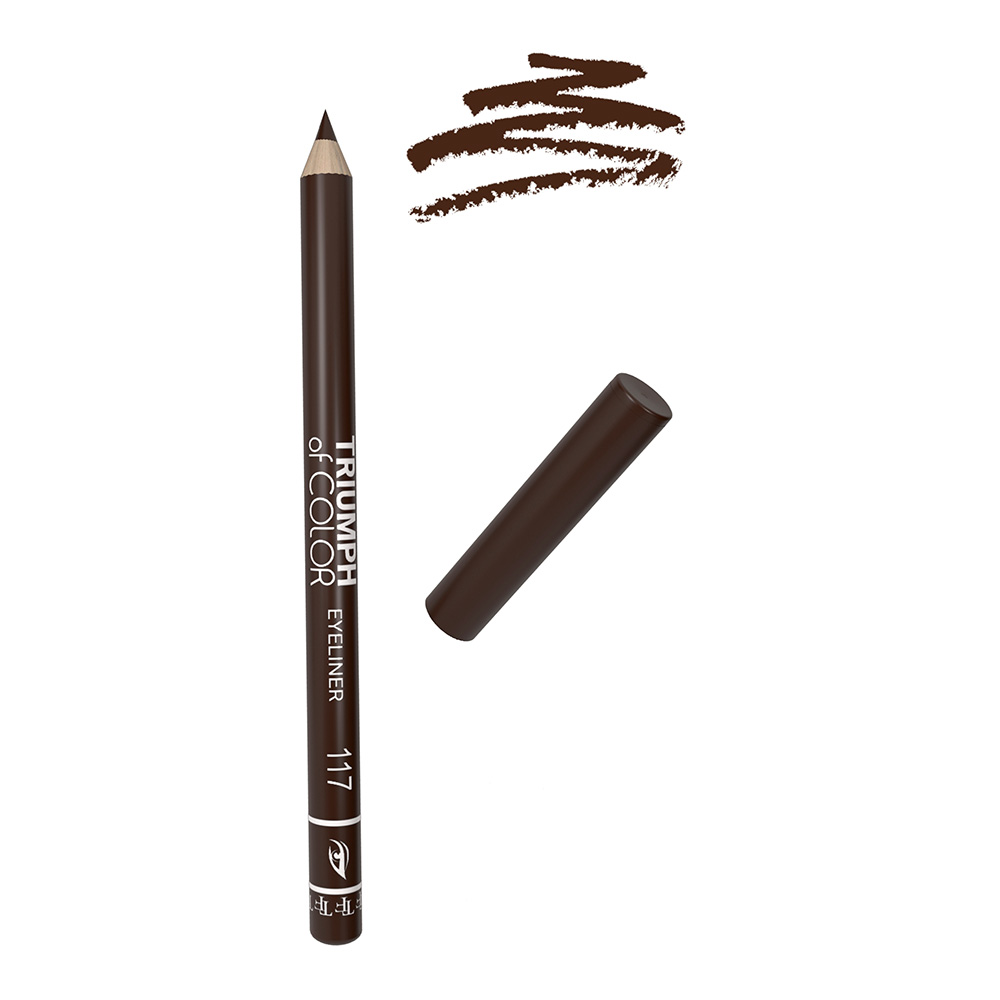 картинка Карандаш для глаз Triumf Of color eyeliner, черный трюфель, тон 117 