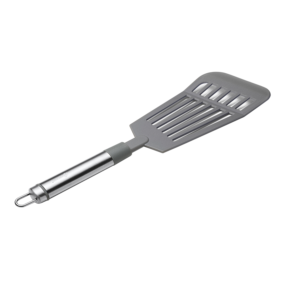 картинка Лопатка кухонная Apollo TSR-05 Tesoro, перфорированная, нейлон, нержавеющая сталь 