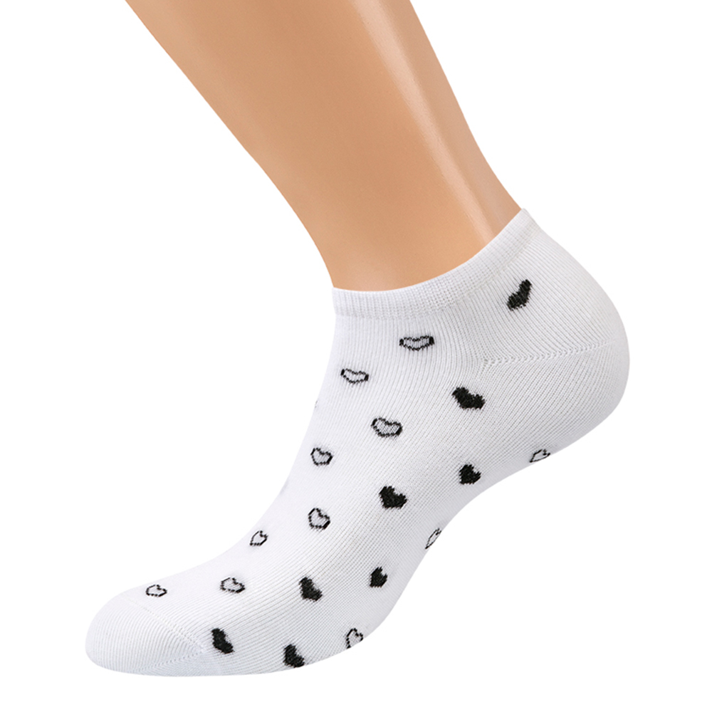 Носки женские Minimi MINI TREND 4206 укороченные с сердечками, размер 39-41, Bianco